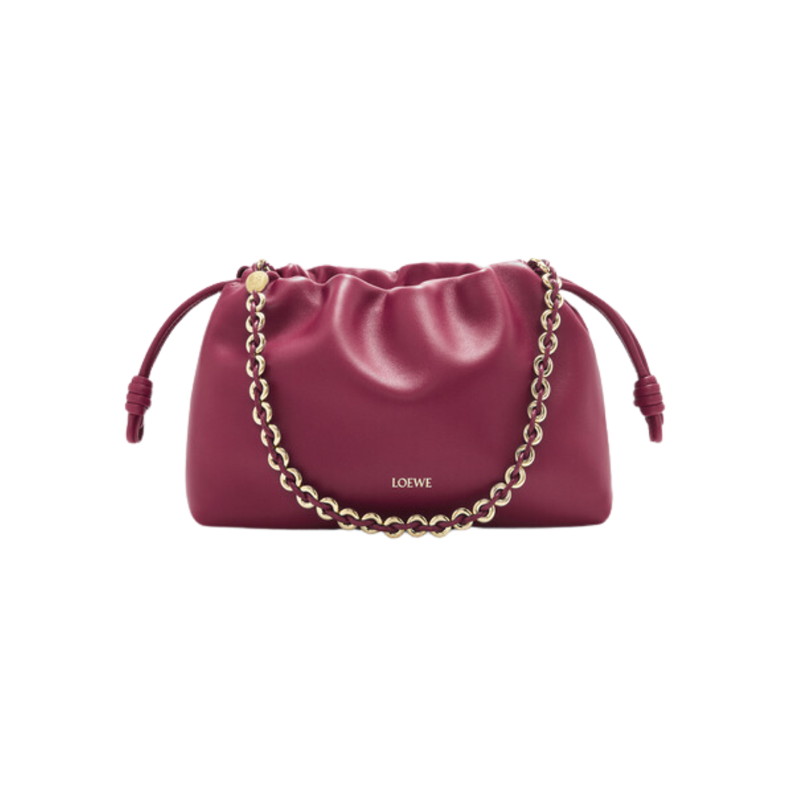 Loewe Medium Flamenco Purse Bag In Mellow Nappa Lambskin Crimson 상세 이미지 1