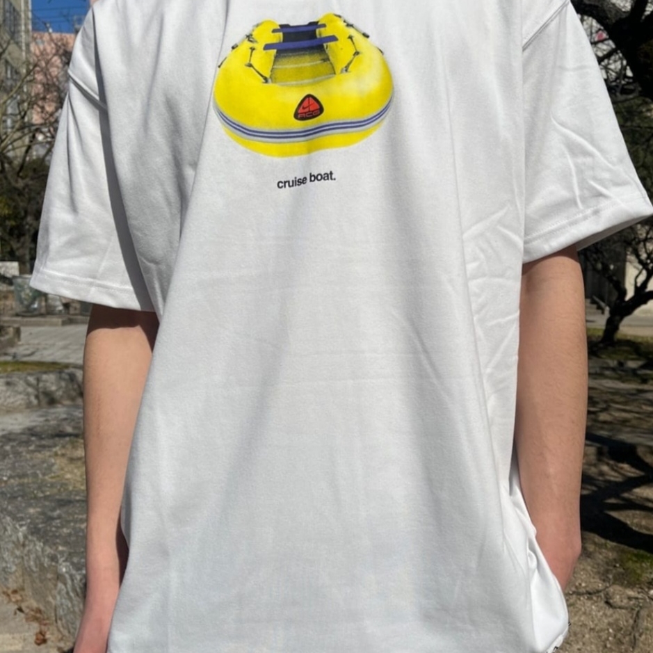 Nike ACG Dri-Fit Cruise Boat T-Shirt Summit White - US/EU 착용 스타일