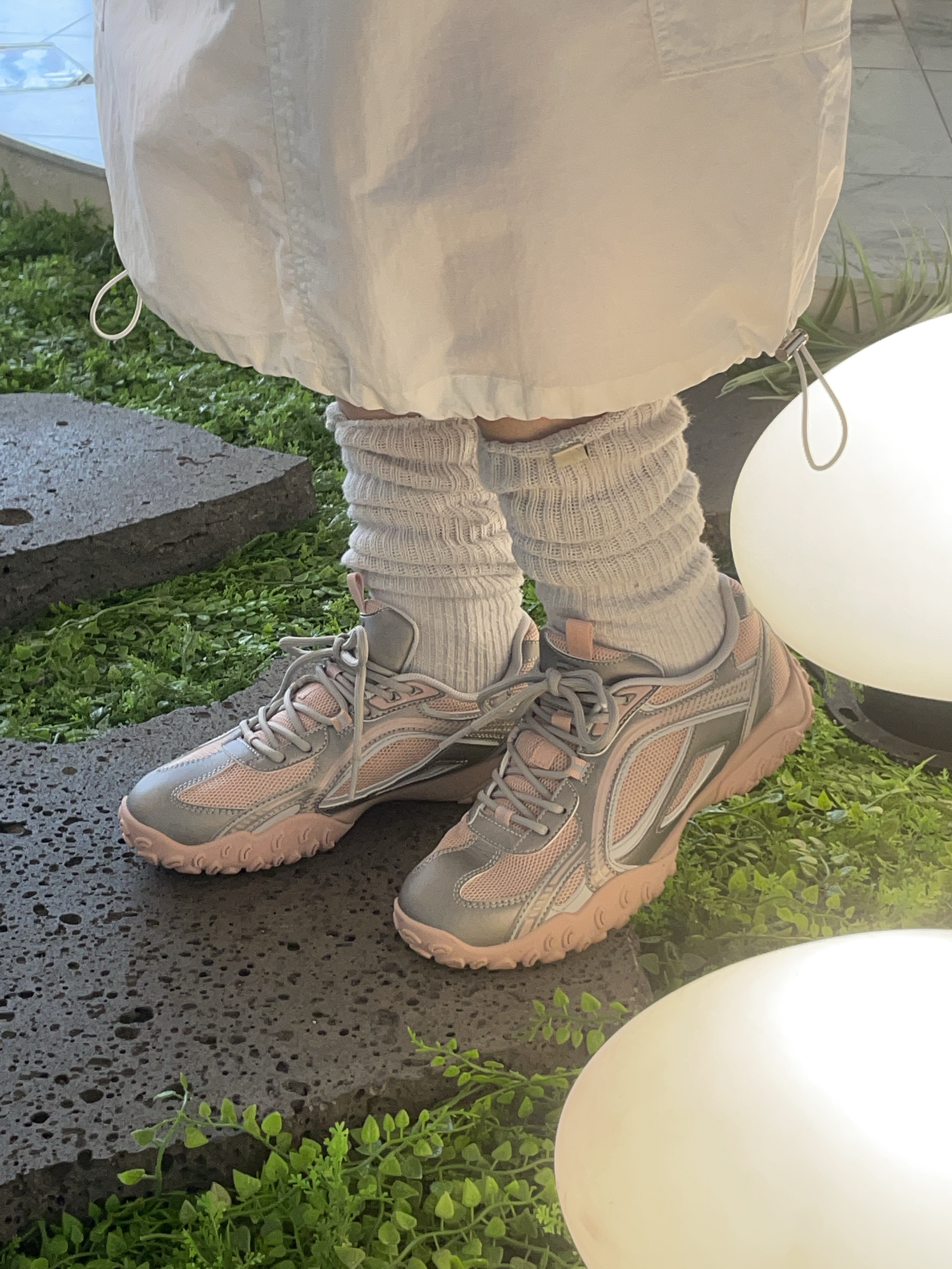 Fila Echappe MS Silver Moon 착용 스타일 - 2