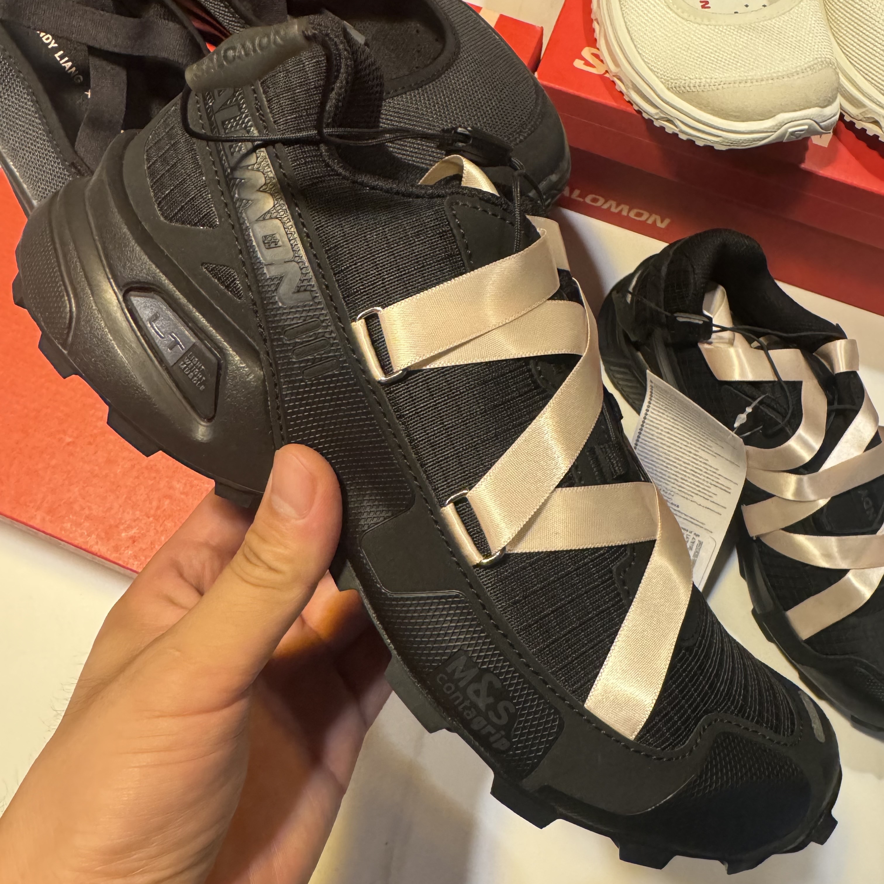 Salomon x Sandy Liang RX Marie Jeanne Black, Salomon x Sandy Liang RX Marie Jeanne Vanilla Ice 착용 스타일 - 2