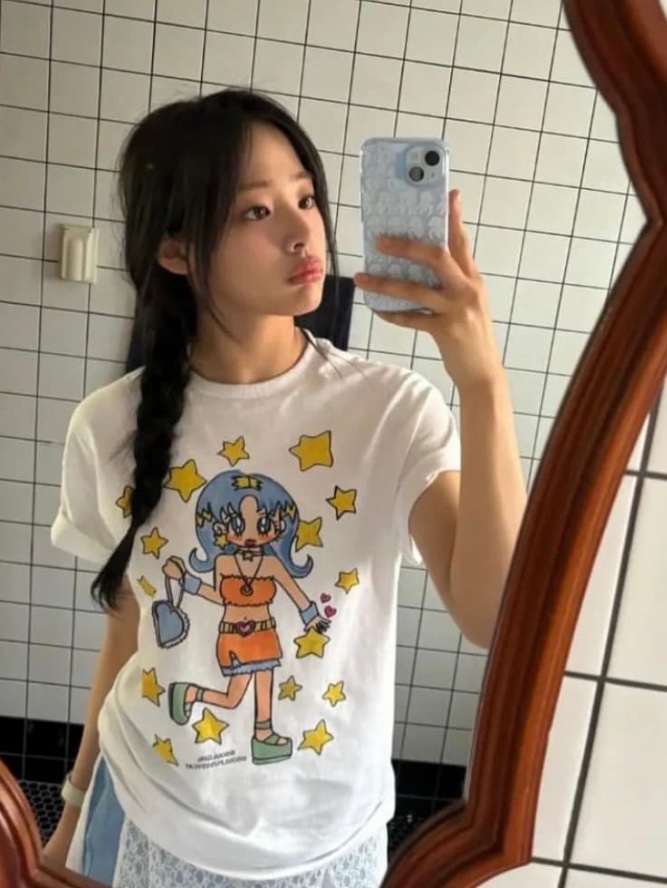 Soulpussycat Soulgirl T-Shirt No. 2 White 착용 스타일 - 2