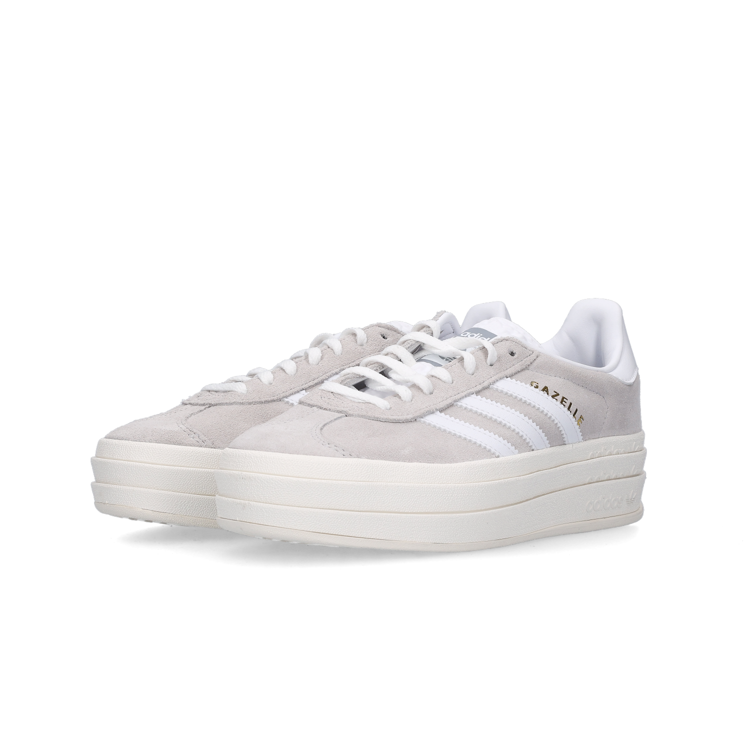 (W) Adidas Gazelle Bold Grey Cloud White