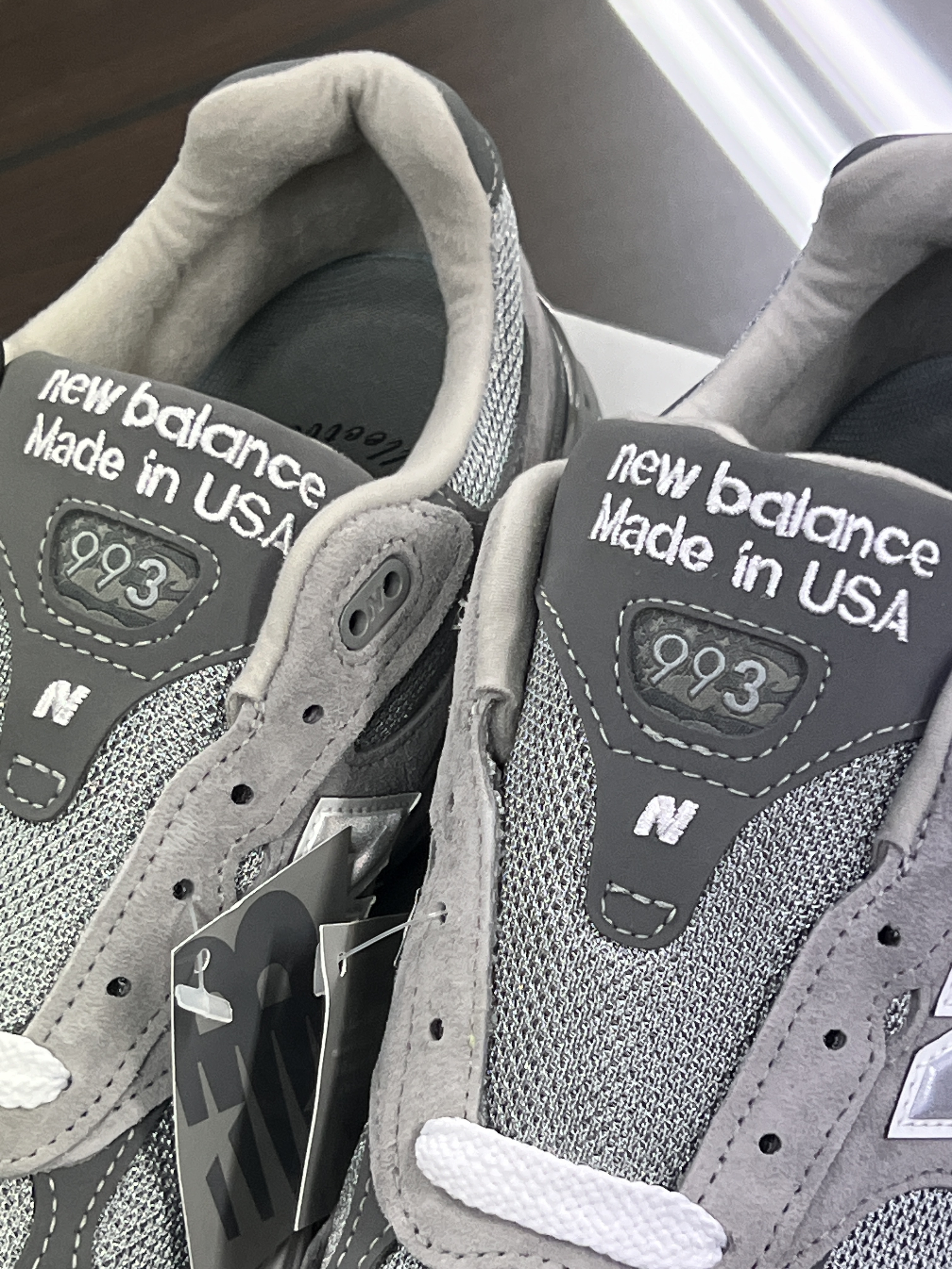 New Balance 993 Made in USA Grey - D Standard 착용 스타일 - 4