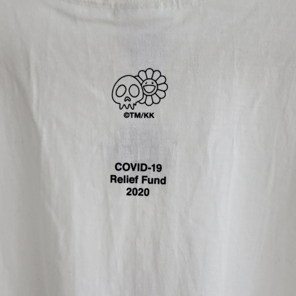 Supreme x Murakami Takashi COVID-19 Relief Box Logo T-Shirt White - 20SS 착용 스타일 - 2