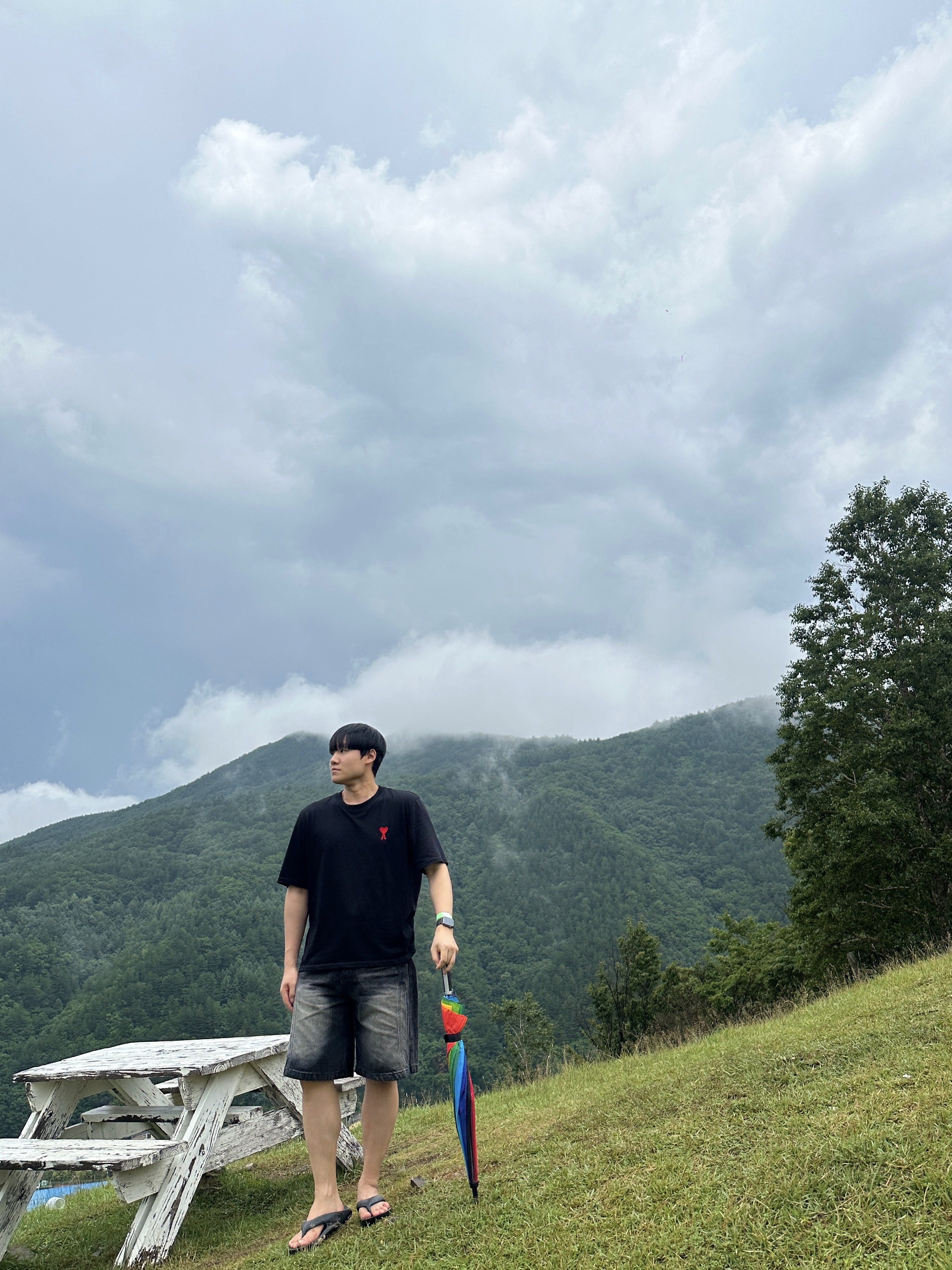 AMI de Coeur T-Shirt Black 착용 스타일