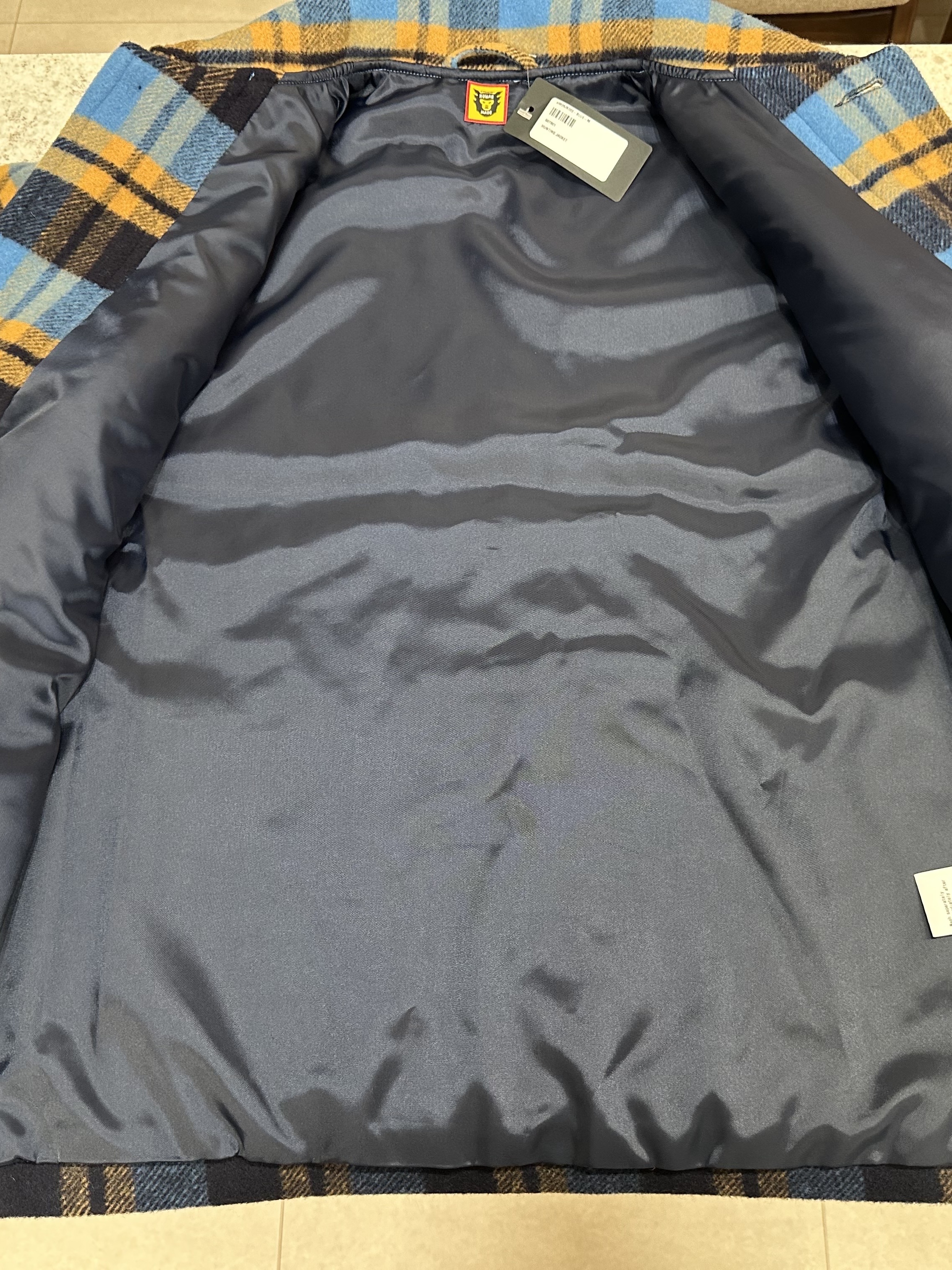 Human Made Hunting Jacket Blue 착용 스타일 - 9