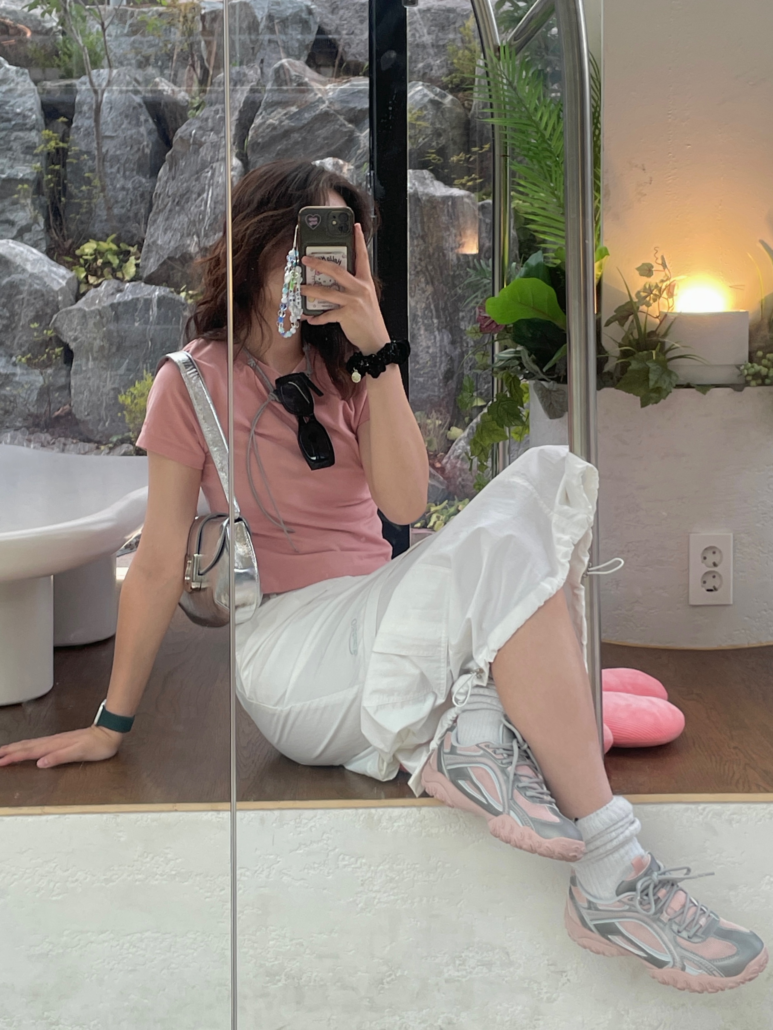 Fila Echappe MS Silver Moon 착용 스타일 - 4
