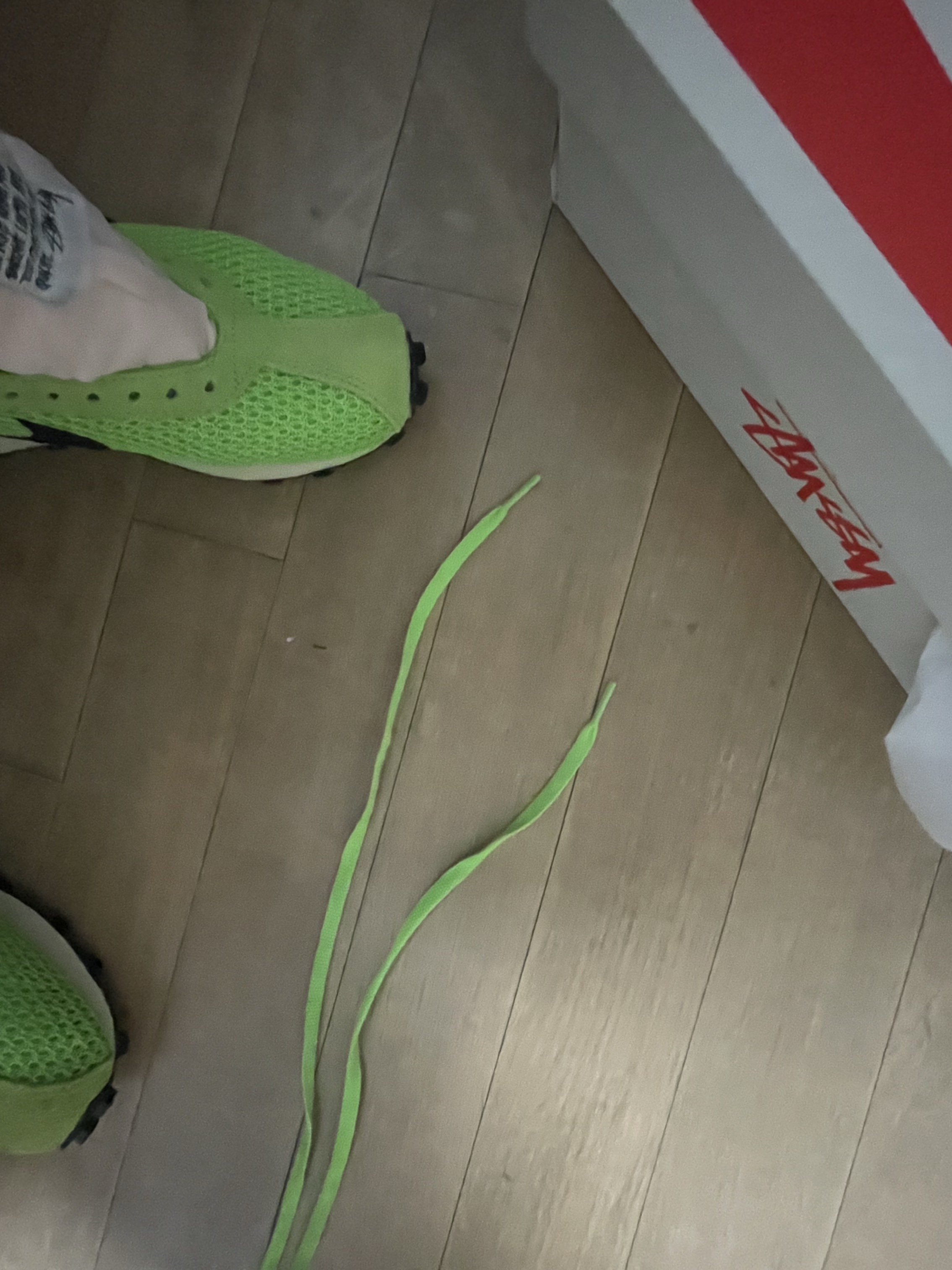 Nike x Stussy LD-1000 SP Action Green and Black 착용 스타일 - 2
