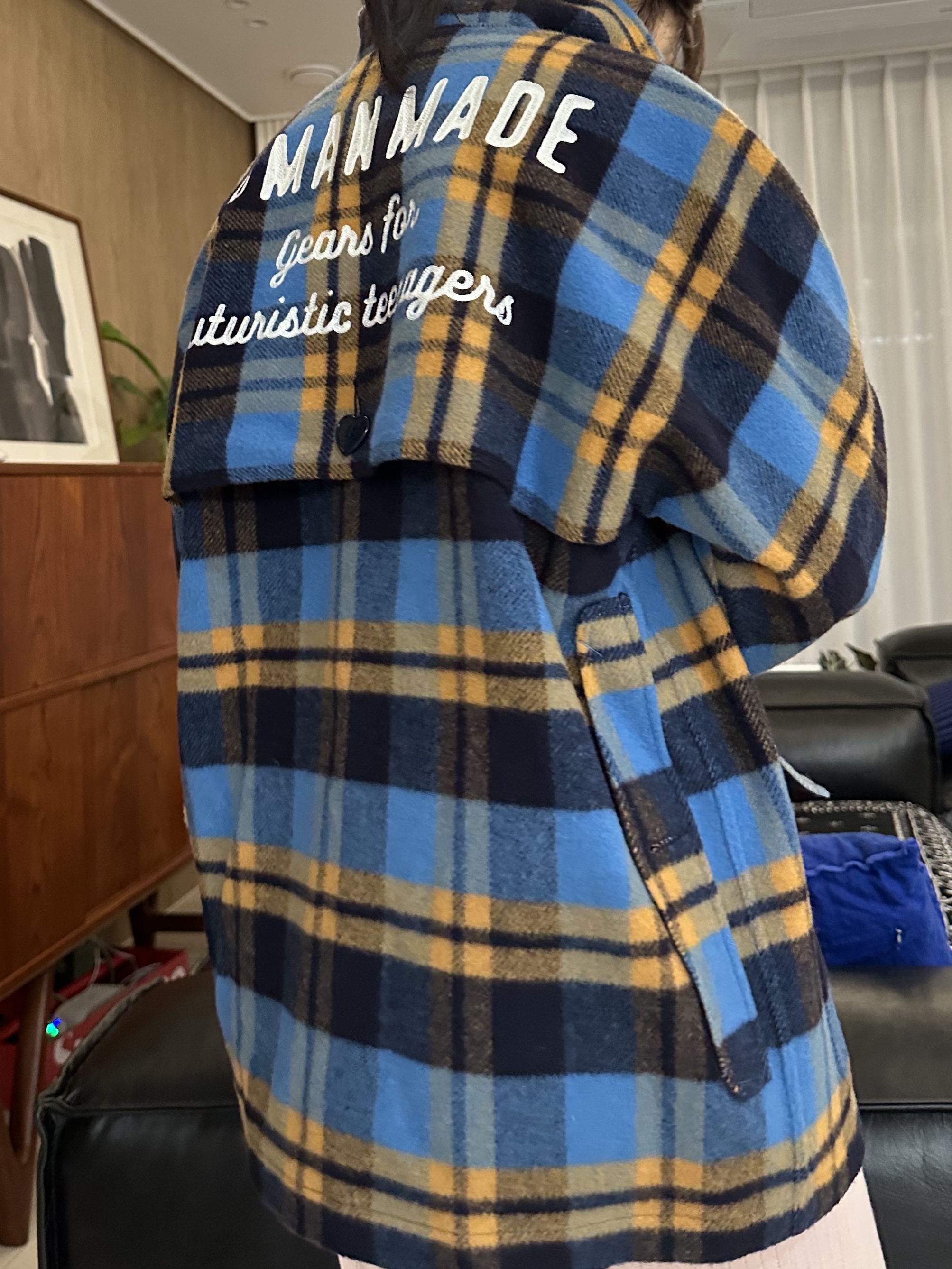 Human Made Hunting Jacket Blue 착용 스타일 - 2