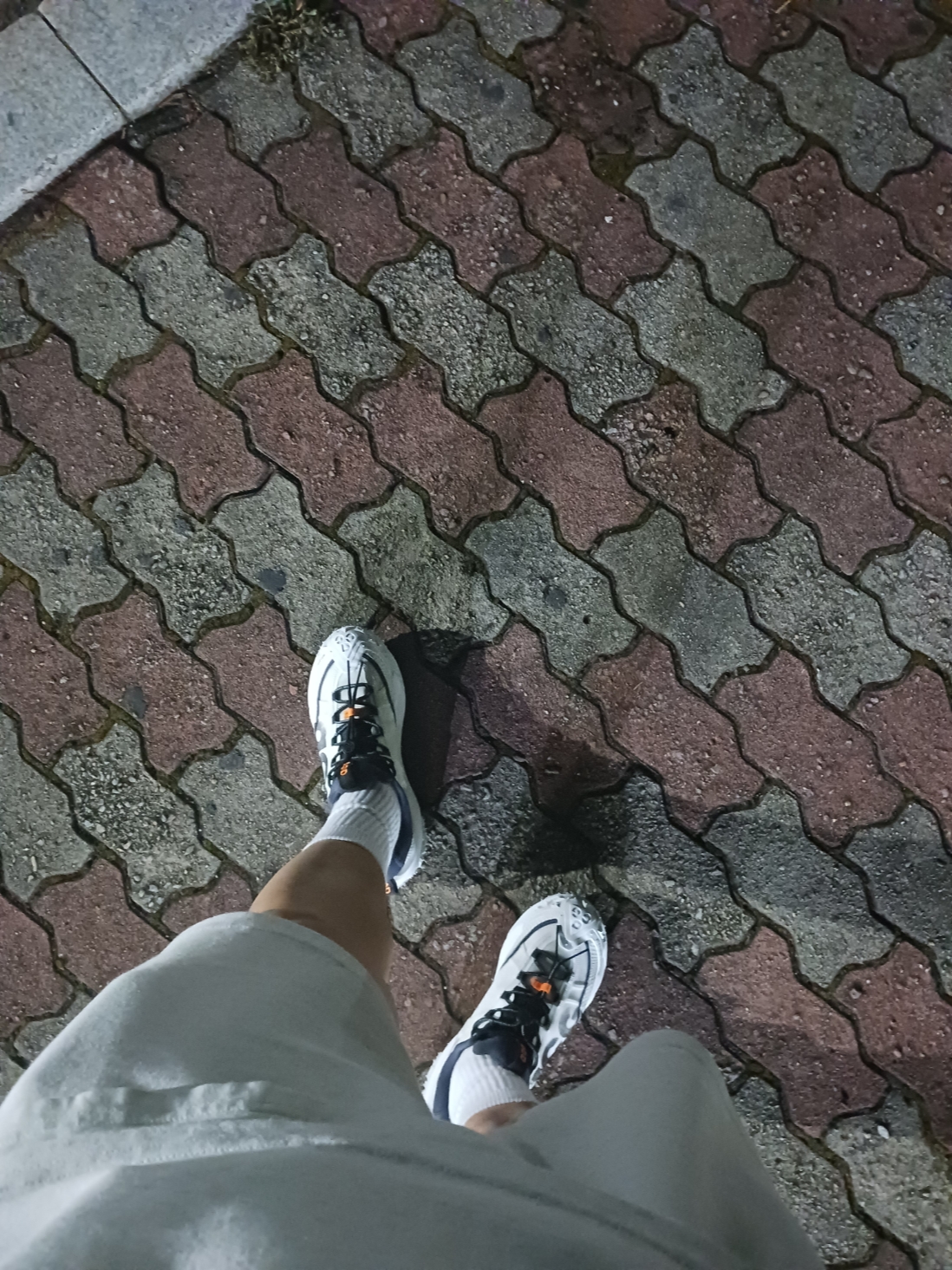 Nike ACG Mountain Fly 2 Low Summit White and Bright Mandarin 착용 스타일