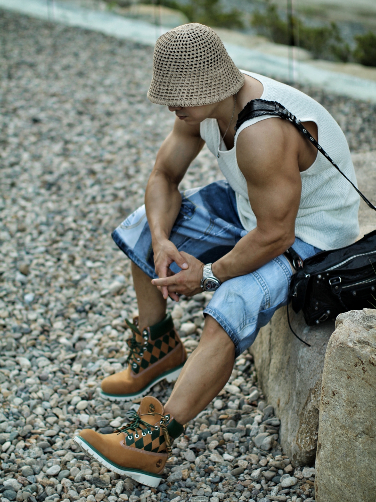 KASINA x Timberland 6 In Premium Vibram GTX Wheat, Kasina x Timberland 6 In Premium Vibram Gtx Wheat - Wide 착용 스타일 - 4