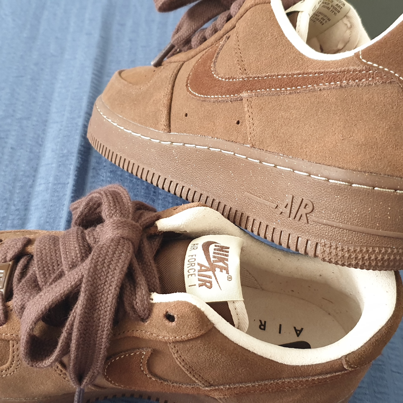 (W) Nike Air Force 1 '07 Cacao Wow 착용 스타일 - 1