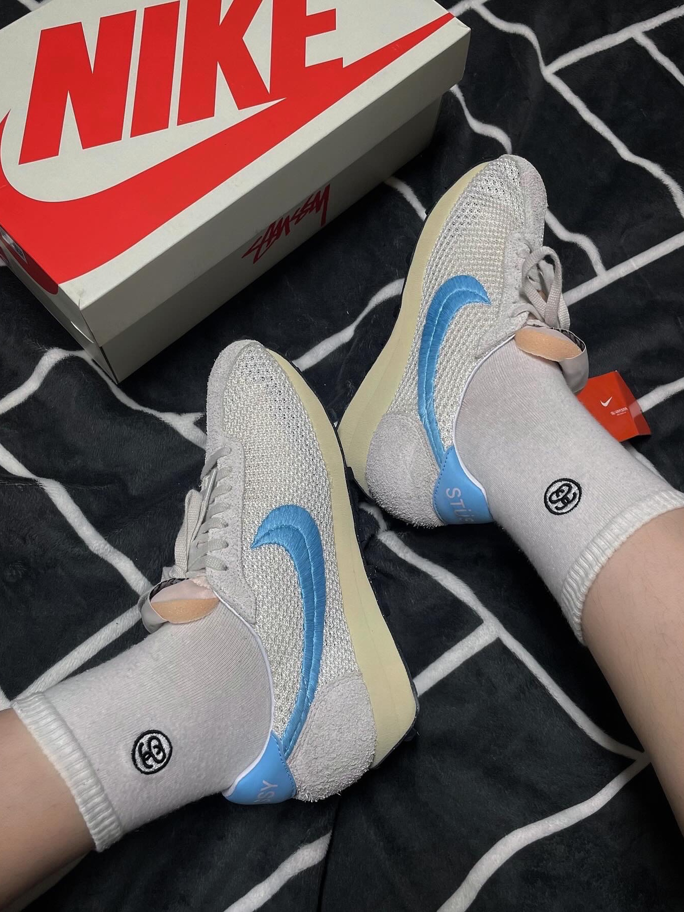 Nike x Stussy LD-1000 SP Phantom Aquarius Blue 착용 스타일 - 1