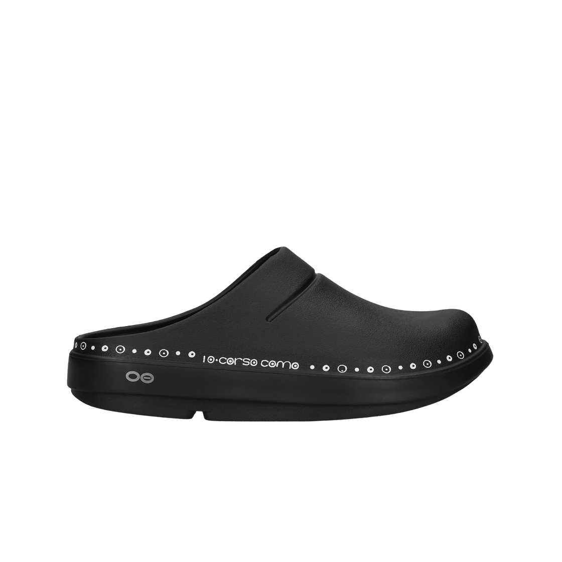 우포스 x 10 꼬르소 꼬모 클로그 블랙(Oofos x 10 Corso Como Clog Black)