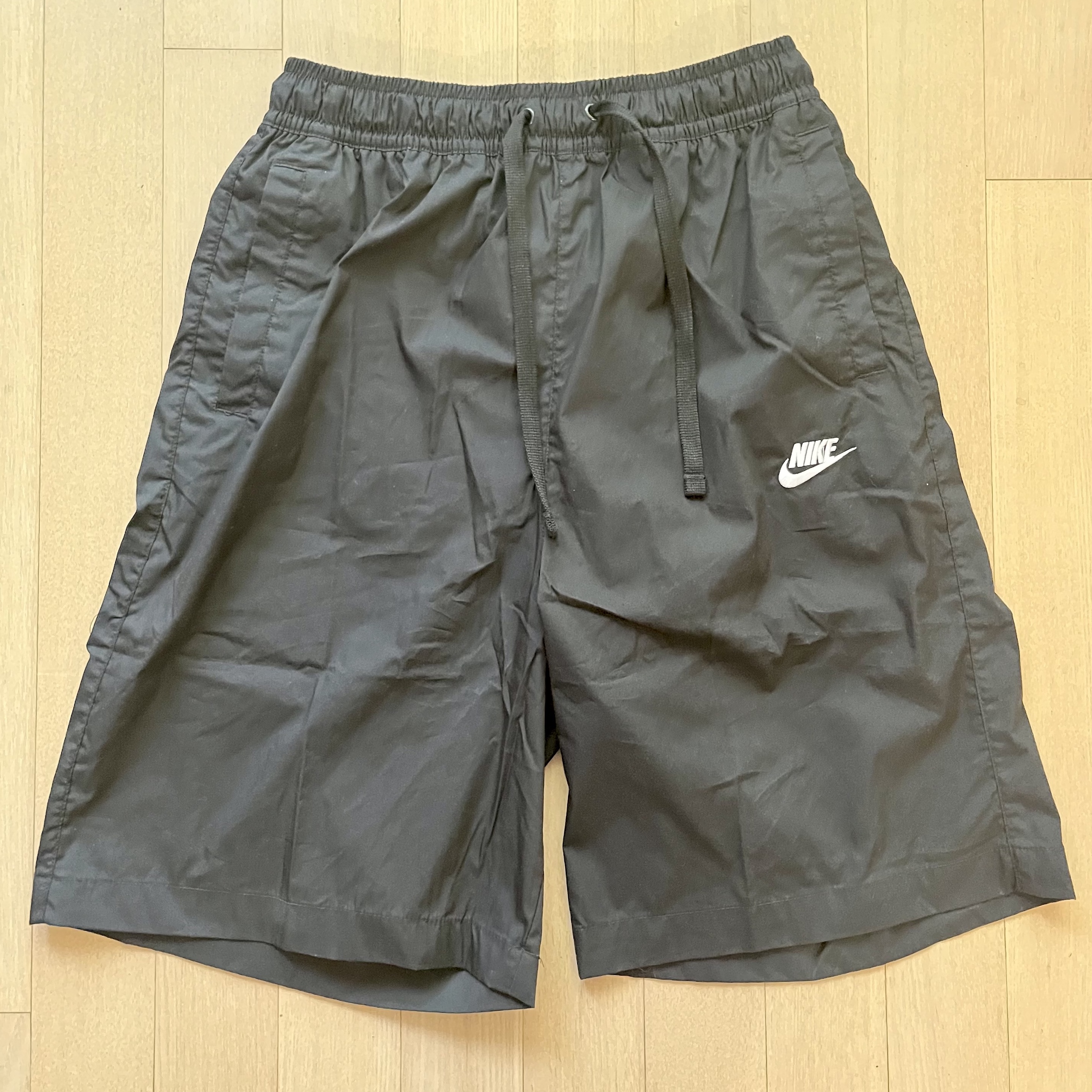 Nike Club Woven Oversized Shorts Black - Asia 착용 스타일