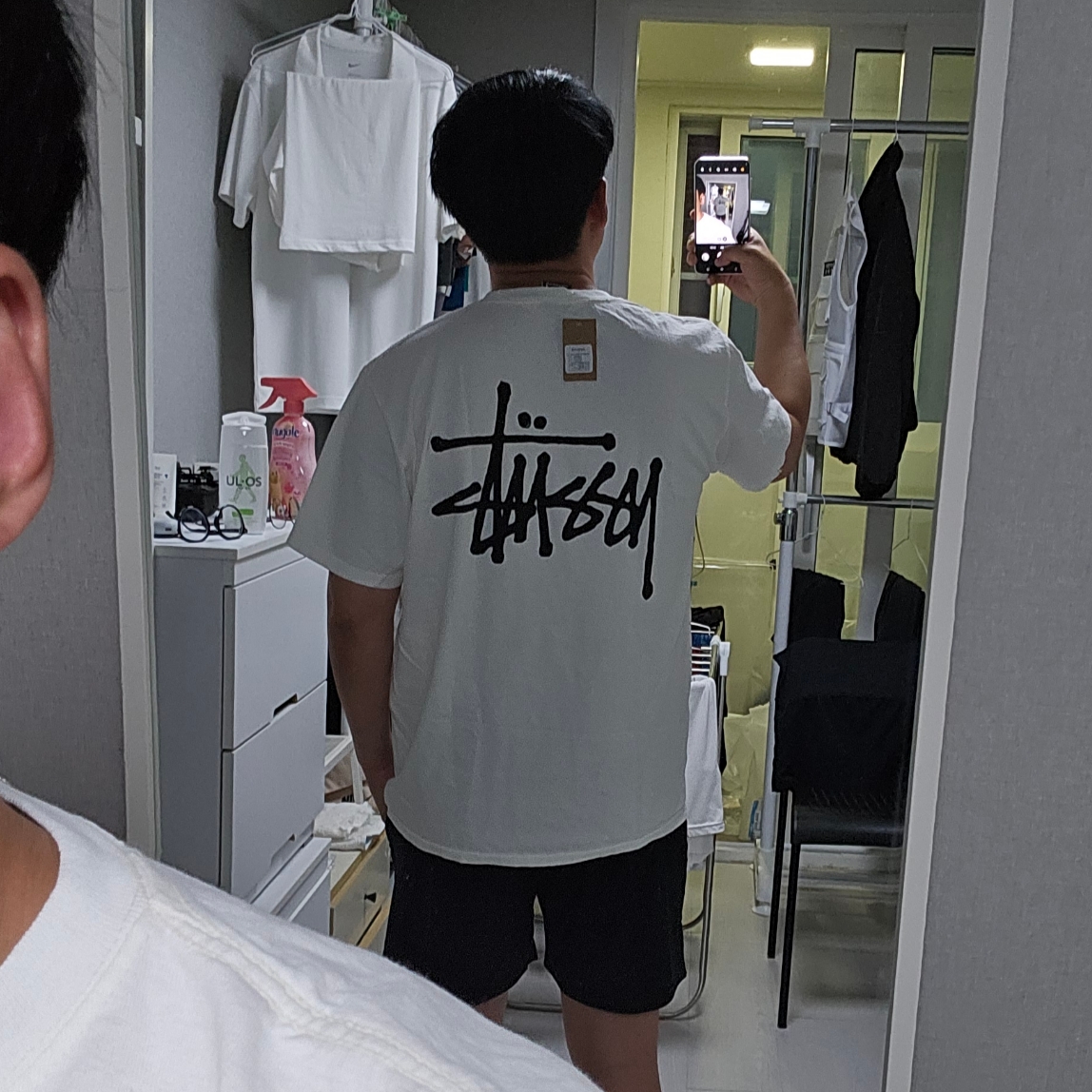 Stussy Basic Stussy Pigment Dyed T-Shirt Natural 2023 착용 스타일 - 2