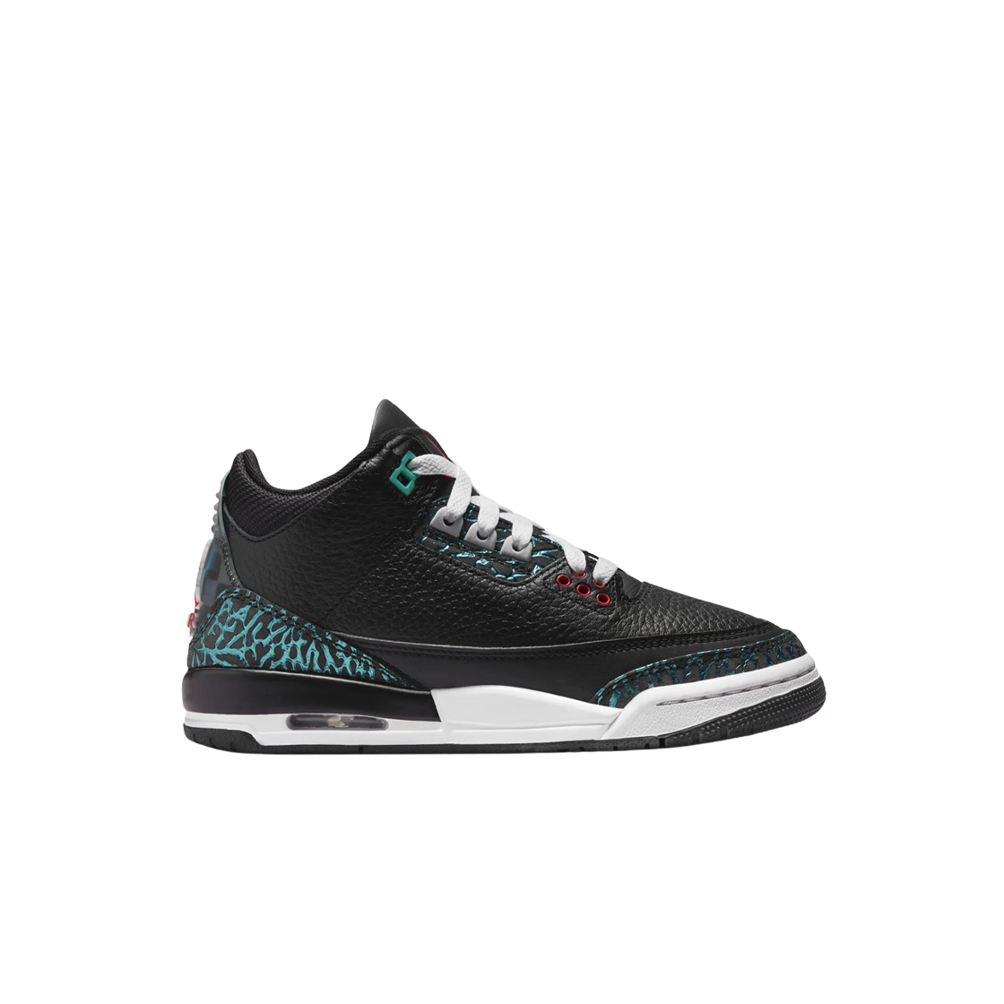 (GS) Jordan 3 Retro Black and Hyper Jade 상세 이미지 1