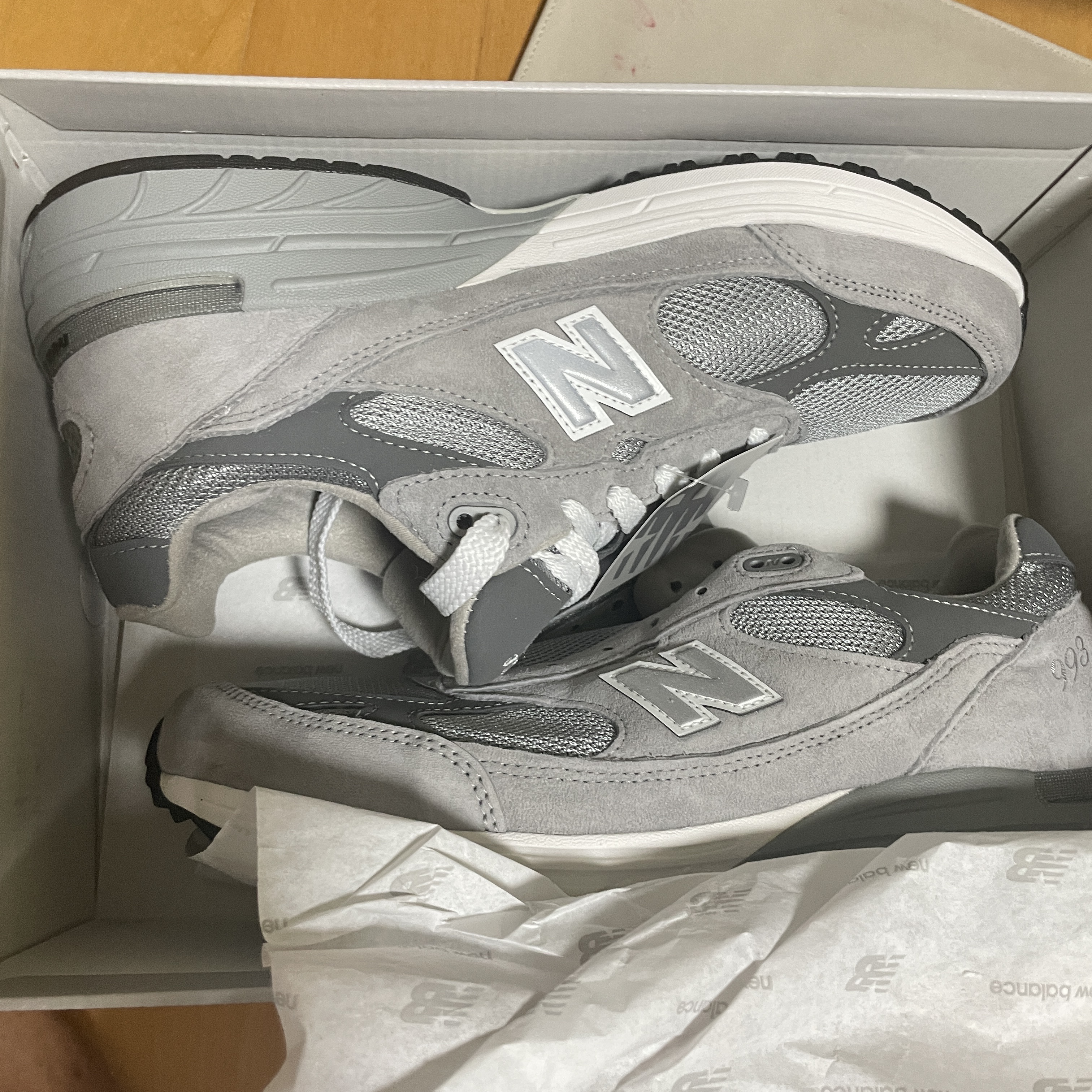 New Balance 993 Made in USA Grey - D Standard 착용 스타일