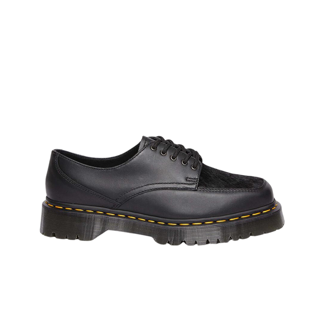 닥터마틴 5i 벡스 스퀘어 토 헤어 온 레더 슈즈 블랙(Dr. Martens 5i Bex Square Toe Hair On Leather Shoes Black) - 1