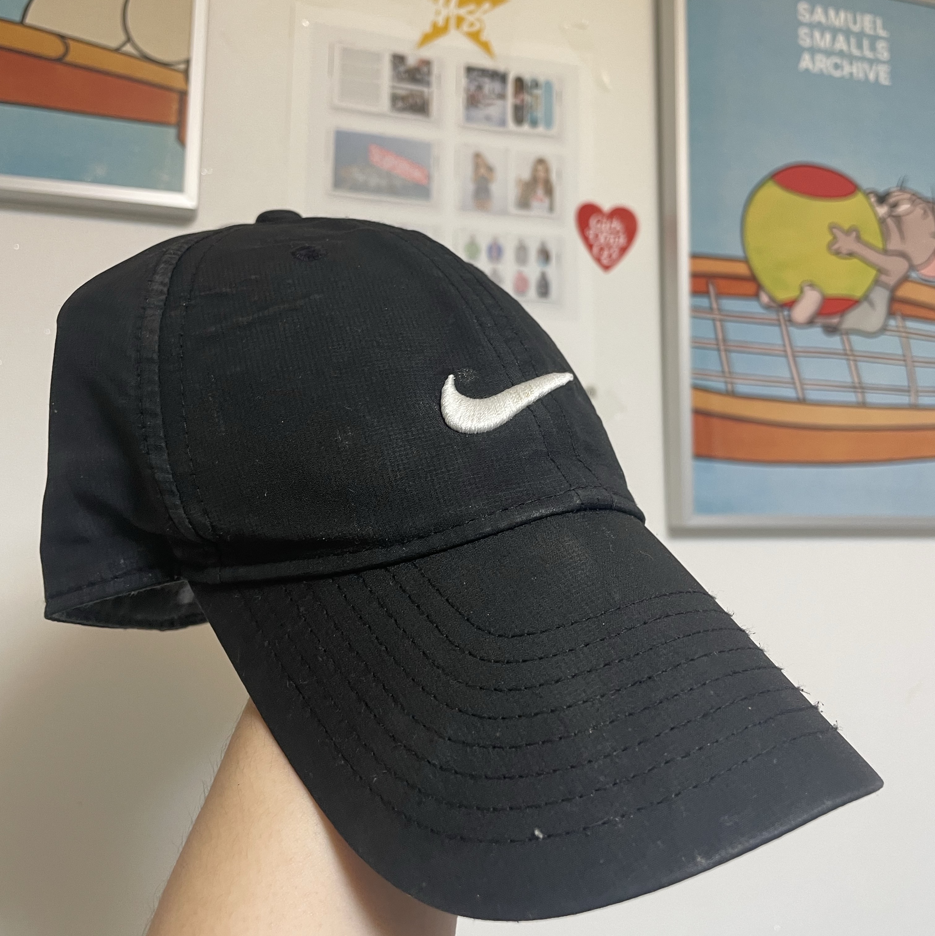 Nike Dri-Fit Legacy 91 Golf Cap Black 착용 스타일