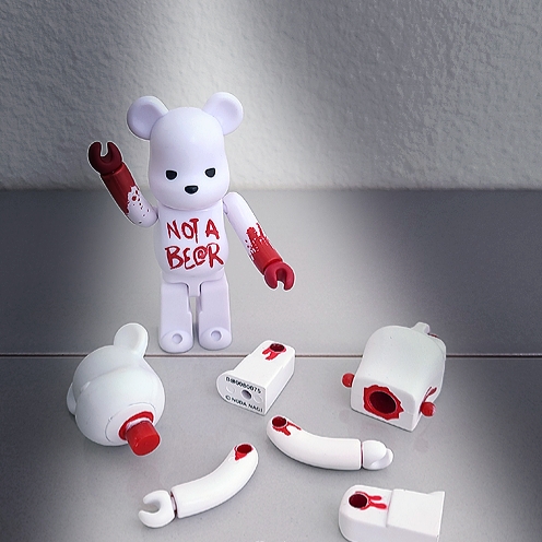 Bearbrick Mari Wonder Girl 400%, Bearbrick Series 15 Sealed Case 100% (24 Blind Boxes) 착용 스타일 - 4