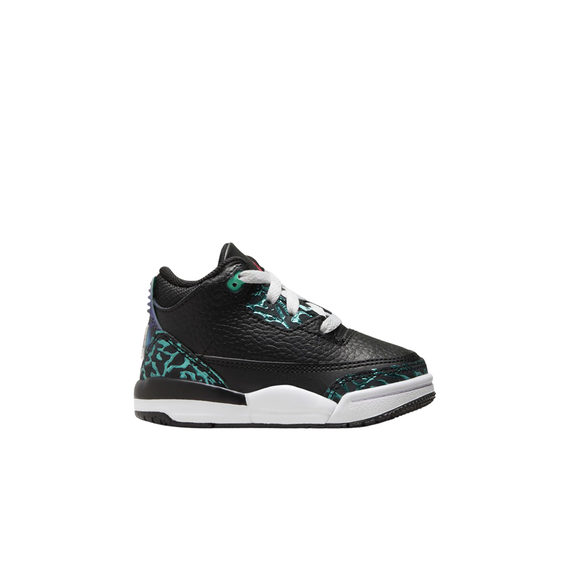 (TD) Jordan 3 Retro Black and Hyper Jade 상세 이미지 1