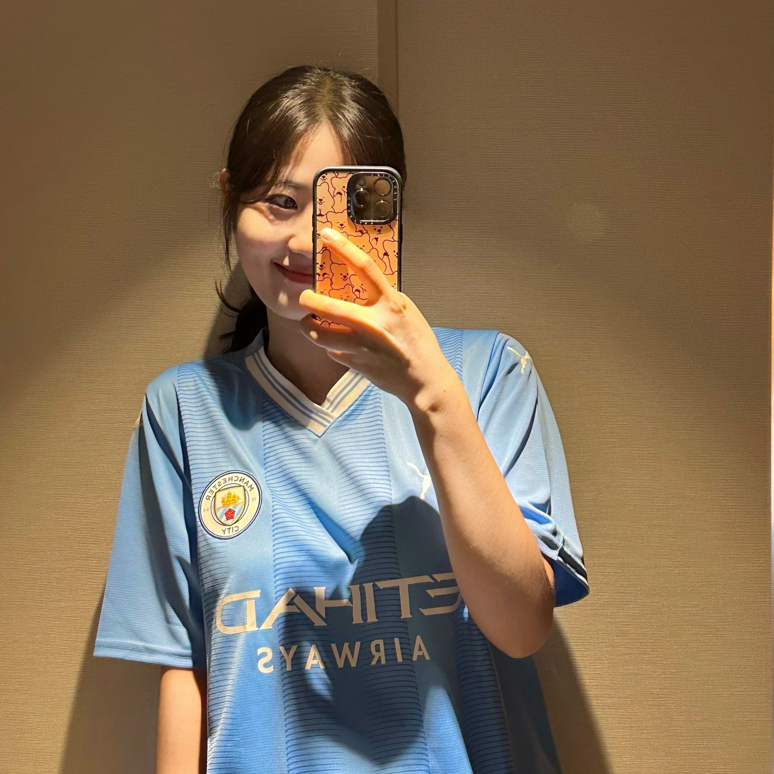 Puma Manchester City 2023/24 Home Jersey Team Light Blue (Non Marking Ver.) 착용 스타일 - 1