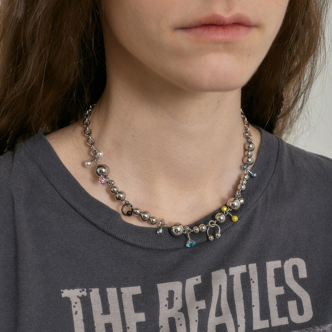힙노타이즈 볼커넥팅 피어싱 네클리스(Hypnotize Ball Connecting Piercing Necklace) - 4