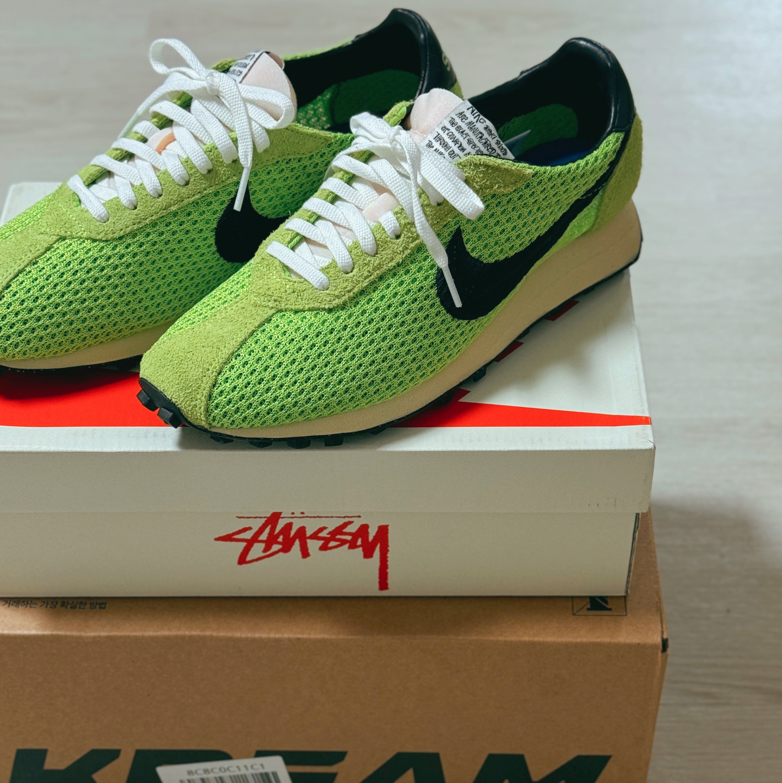 Nike x Stussy LD-1000 SP Action Green and Black 착용 스타일
