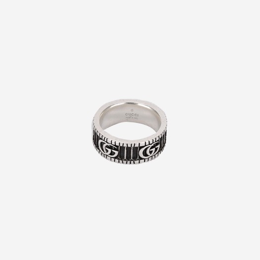 Gucci Ring with Double G Silver