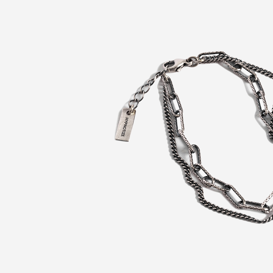 힙노타이즈 실버 믹스체인 브레이슬릿 버전.04(Hypnotize Silver Mix Chain Bracelet Ver.04) - 2
