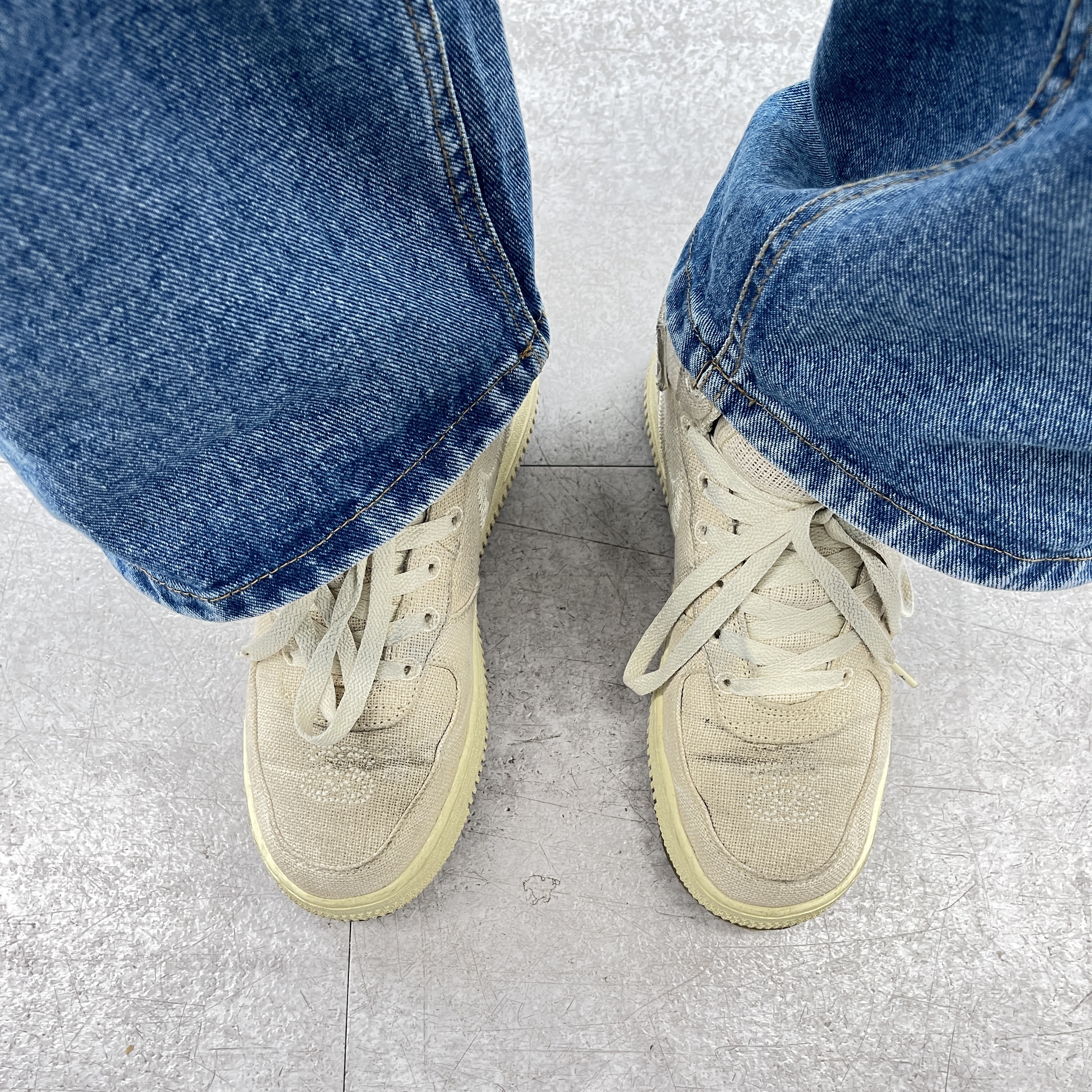Nike x Stussy Air Force 1 '07 Mid SP Fossil 착용 스타일
