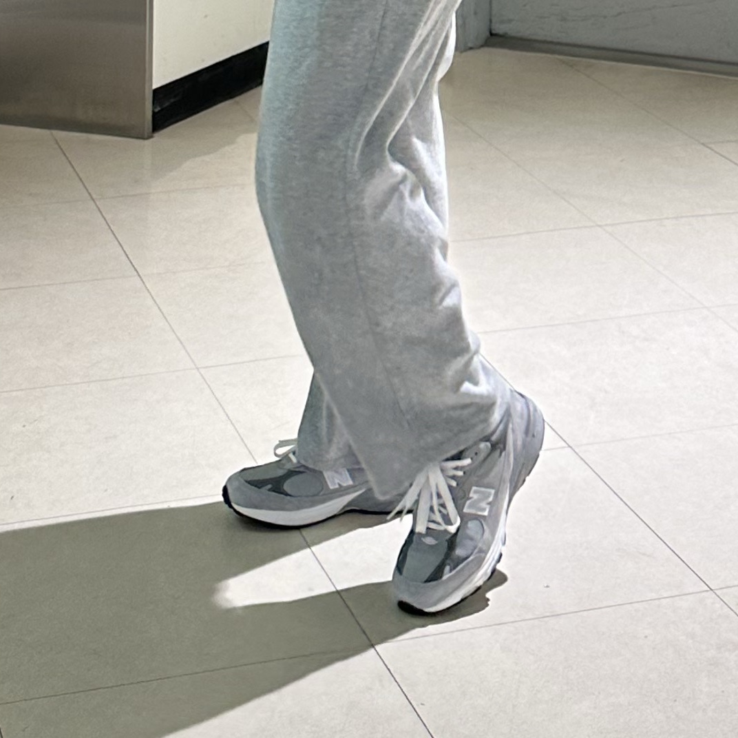 New Balance 993 Made in USA Grey - D Standard 착용 스타일 - 2