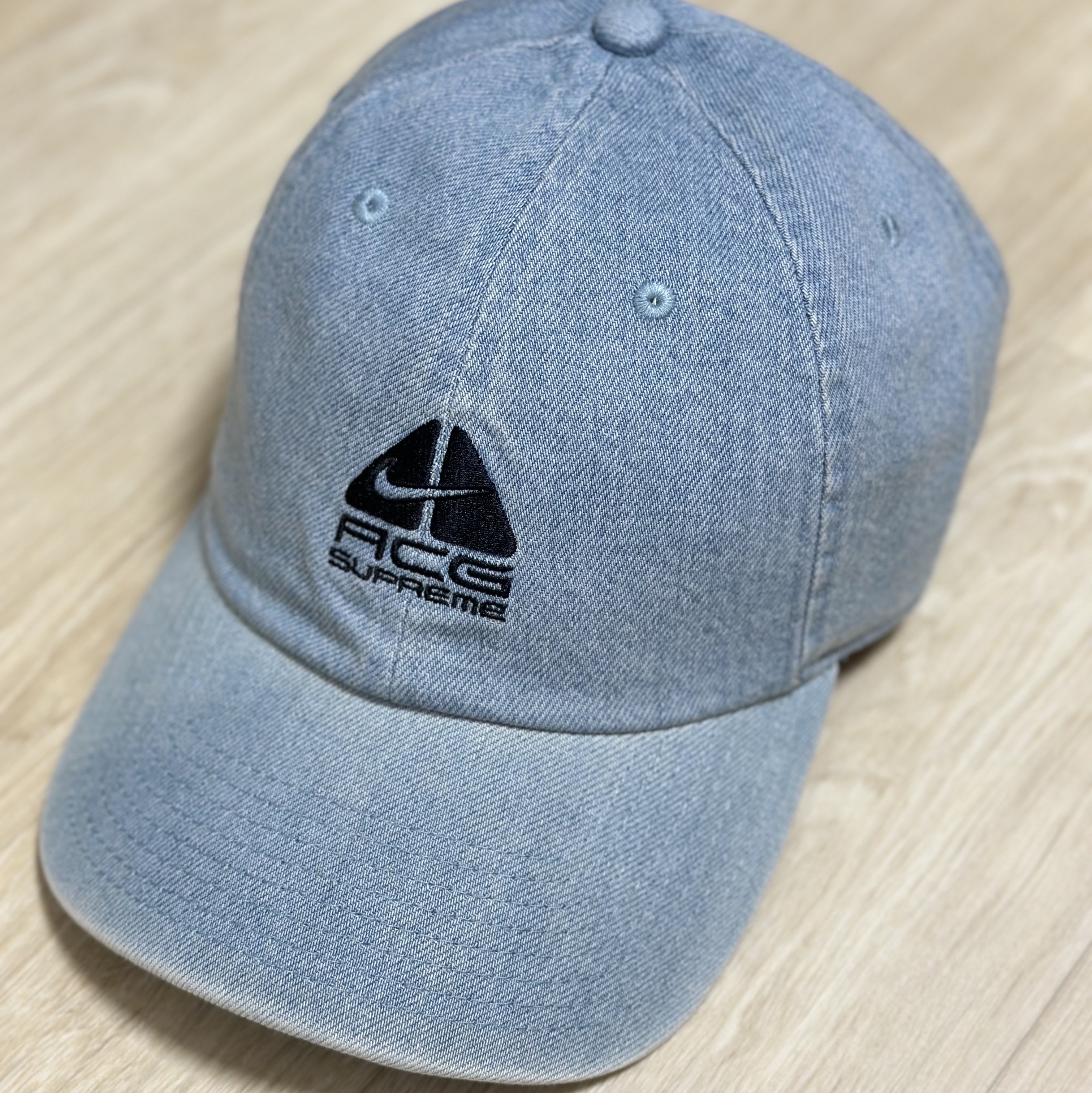 Supreme x Nike ACG Denim 6-Panel Washed Blue - 22FW 착용 스타일