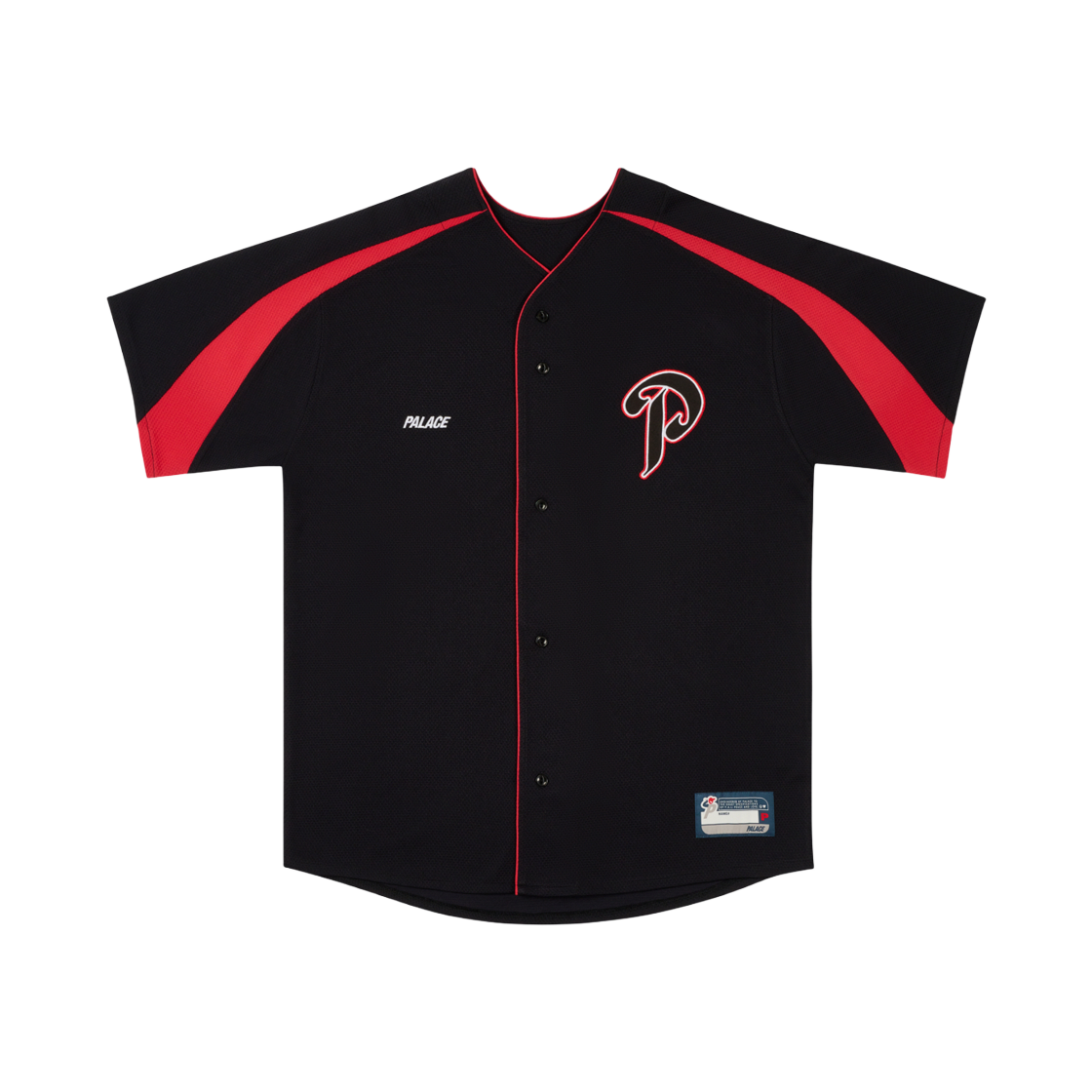 팔라스 P 페이스볼 저지 블랙 - 24FW | Palace | KREAM