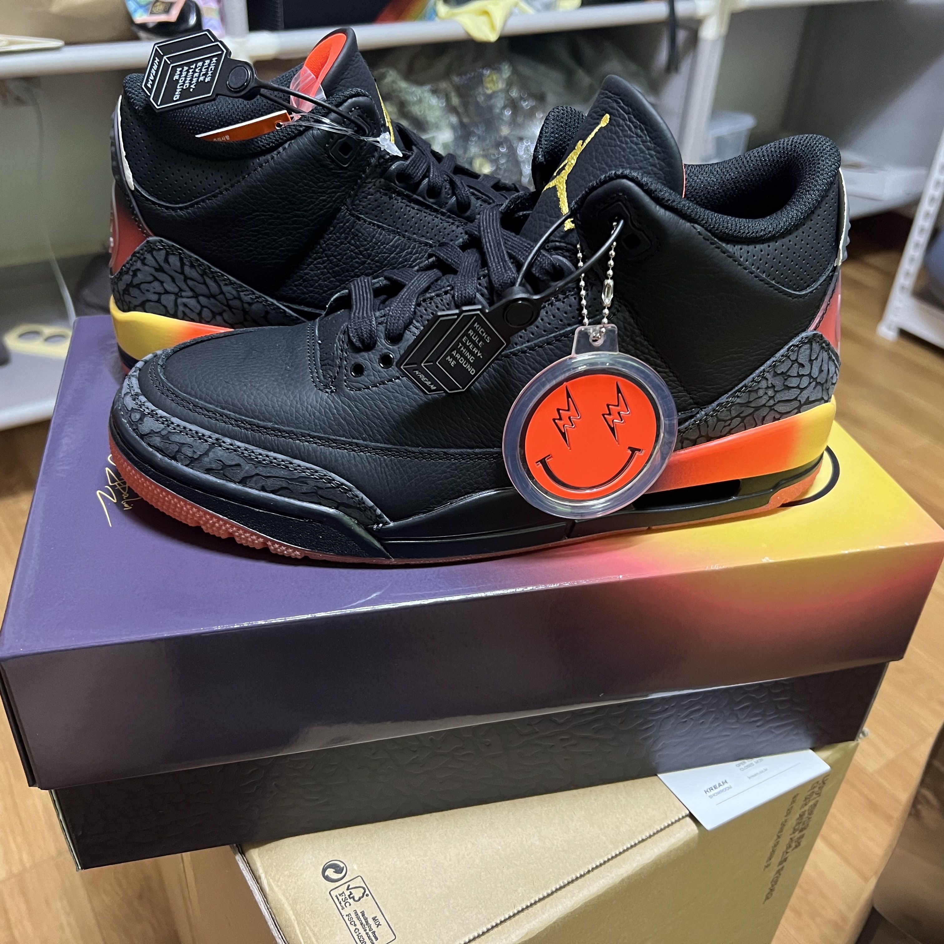 Jordan 3 x J Balvin Retro SP Rio 착용 스타일
