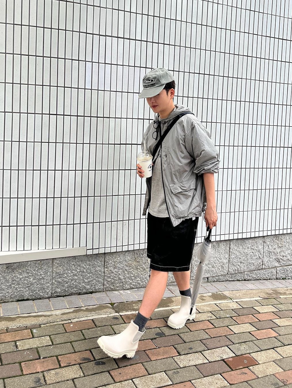 Tretorn Garpa Rubber Boots Cream 착용 스타일 - 5