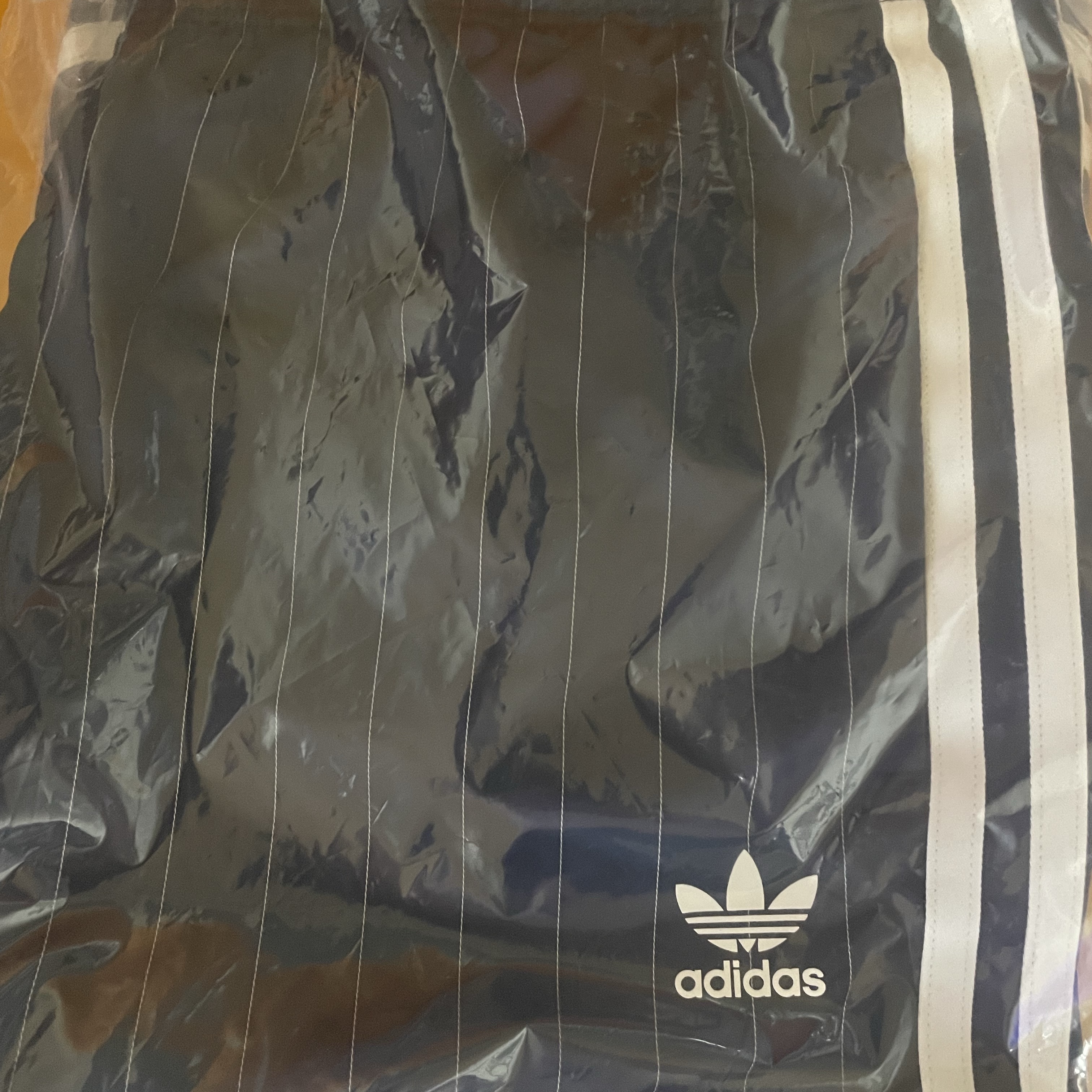 (W) Adidas x Sporty & Rich Shorts White Night Indigo - KR Sizing 착용 스타일