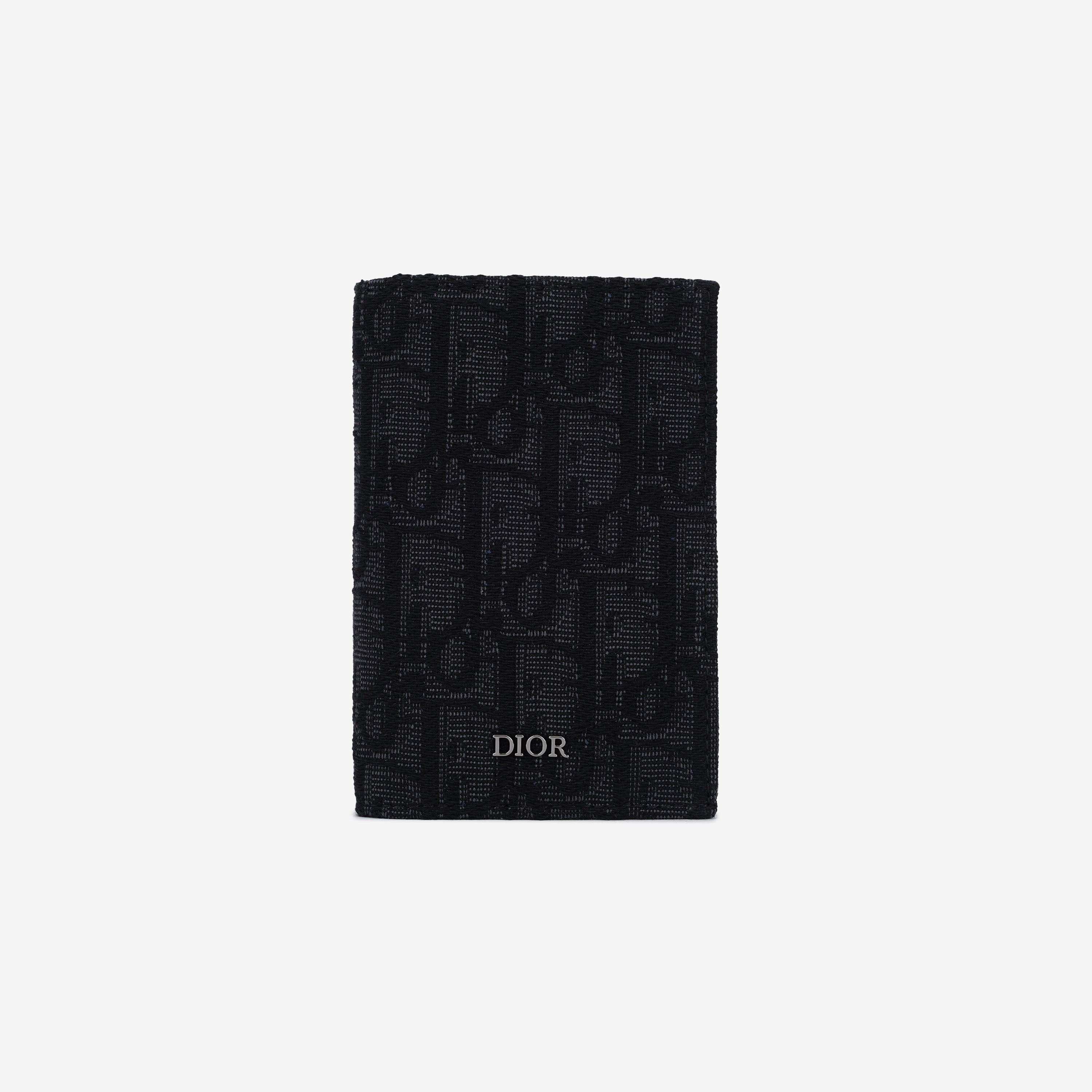 Dior Bi-Fold Card Holder Black Dior Oblique Jacquard