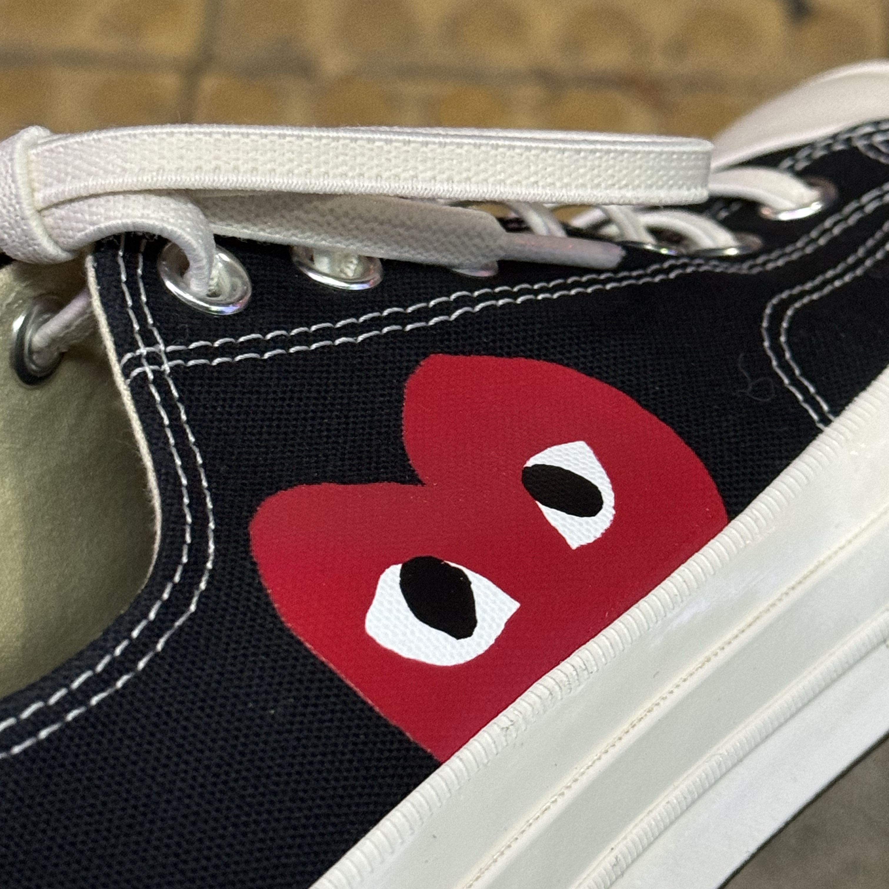 Converse x Play Comme des Garcons Chuck 70 Ox Black 착용 스타일