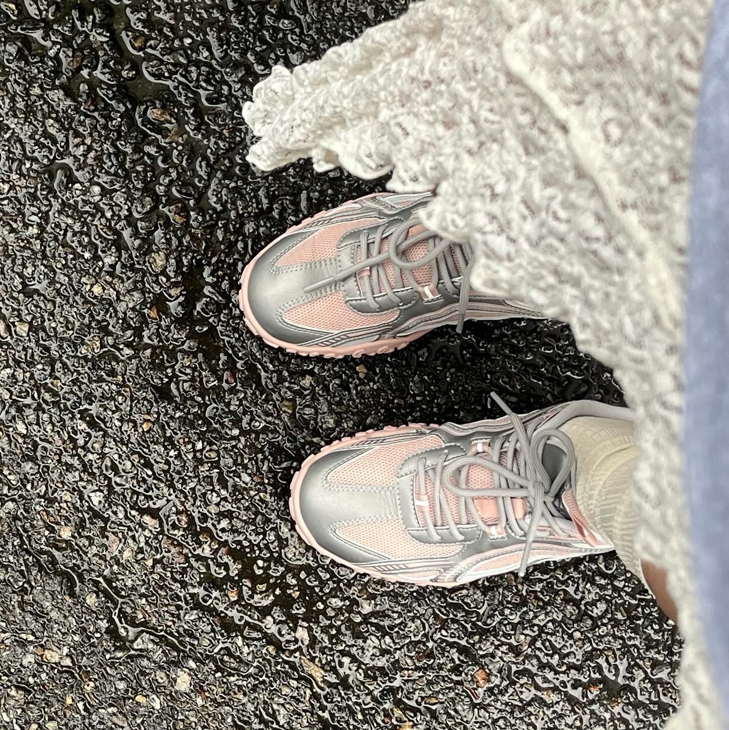 Fila Echappe MS Silver Moon 착용 스타일 - 3