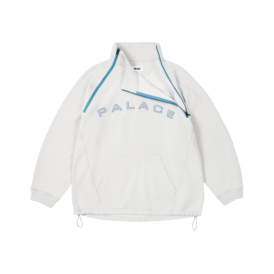 Palace Double Zip Funnel Concrete Grey - 24FW 상세 이미지 2