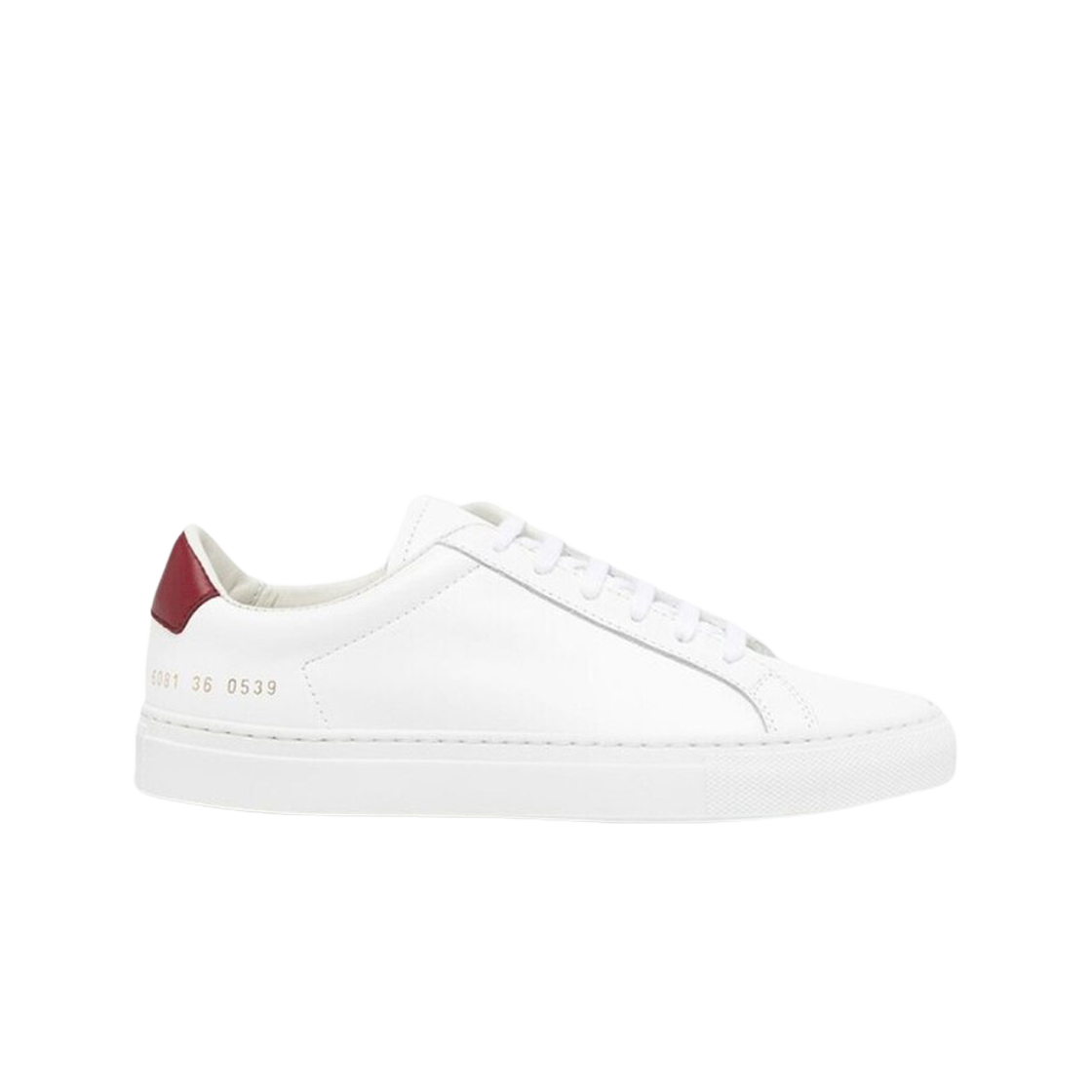(W) 커먼 프로젝트 아킬레스 레트로 로우 화이트 레드((W) Common Projects Achilles Retro Low White Red)