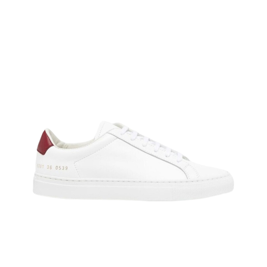 6081-0539 (W) Common Projects Achilles Retro Low White Red