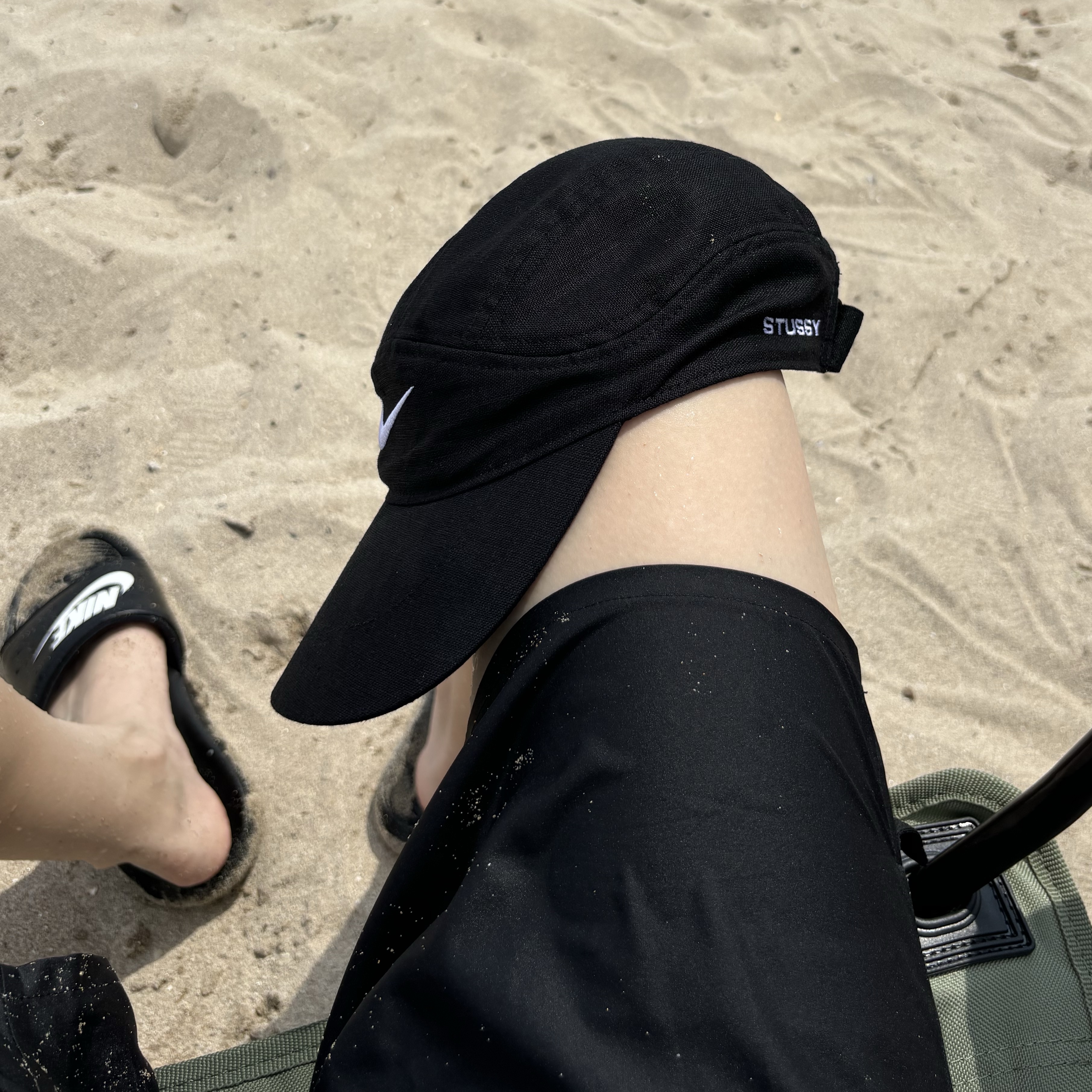 Nike x Stussy Fly Cap Black 착용 스타일 - 1