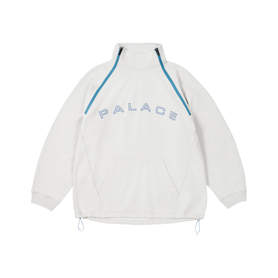 Palace Double Zip Funnel Concrete Grey - 24FW 상세 이미지 1