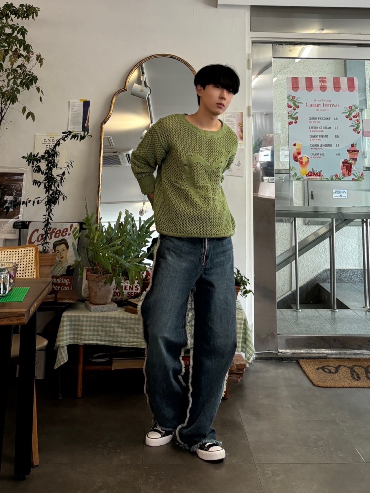 Converse Chuck Taylor All Star Ox Black 착용 스타일 - 4