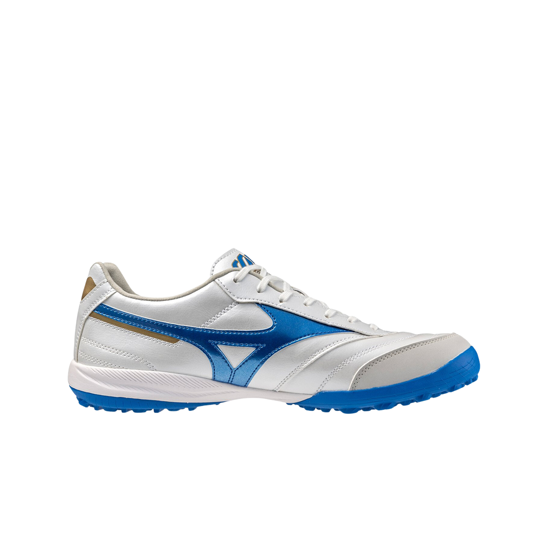 미즈노 모렐리아 살라 프로 TF 화이트 레이저 블루(Mizuno Morelia Sala Pro TF White Laser Blue)
