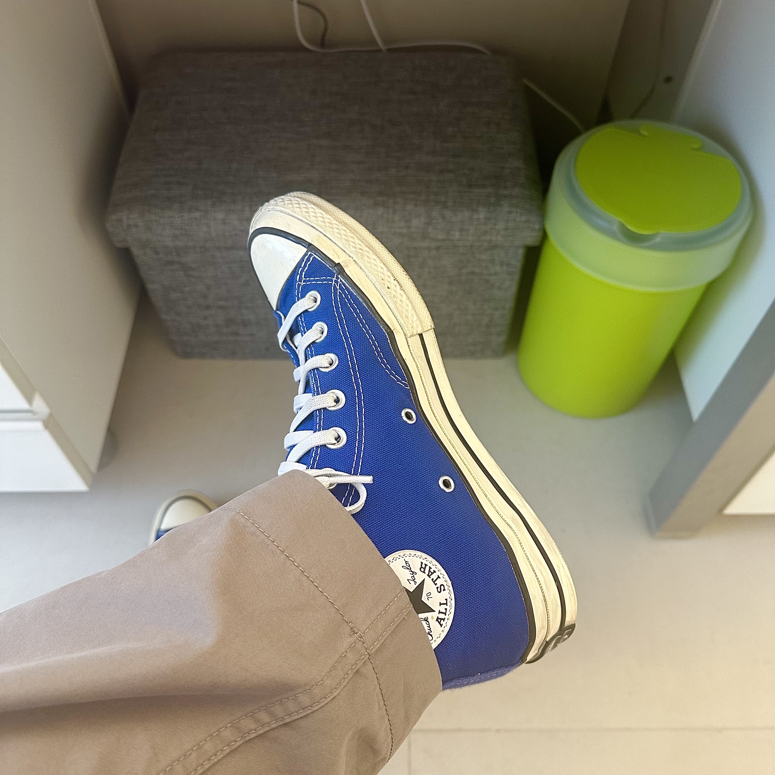 Converse Chuck 70 High Rush Blue 착용 스타일 - 2