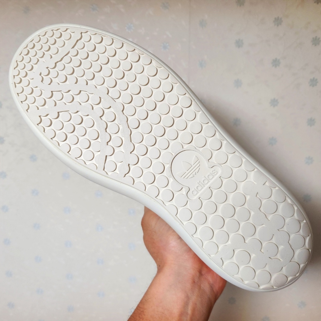 (W) Adidas Stan Smith PF Green Cloud White 착용 스타일 - 3